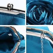 Floral Velour Bridal Clutch