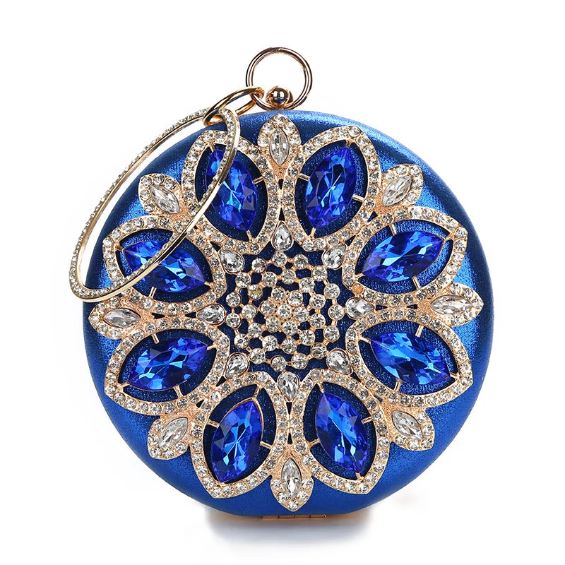 Crystal Round Evening Clutch