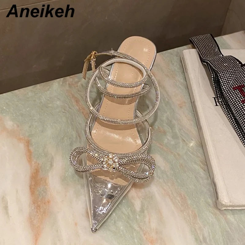 Crystal Butterfly Pointed Pumps
