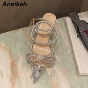 Crystal Butterfly Pointed Pumps