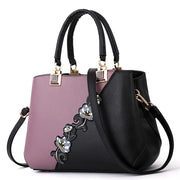Floral Embroidered Frame Bag