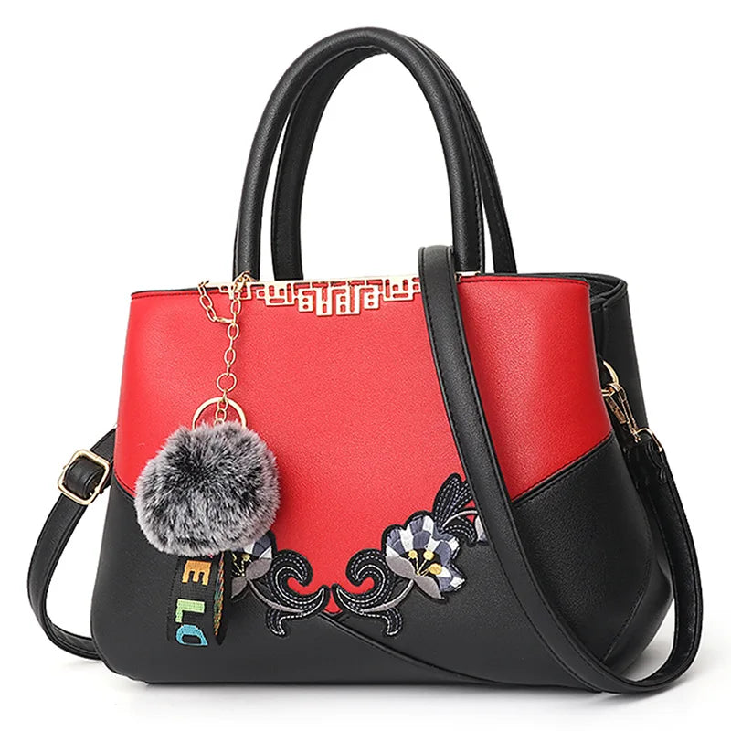 Floral Embroidered Frame Bag