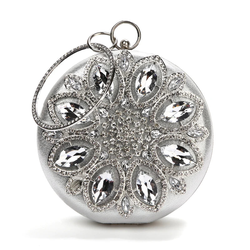 Crystal Round Evening Clutch