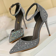 Rhinestone Stiletto Wedding Sandals