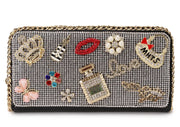 Diamond Flower Clutch Wallet