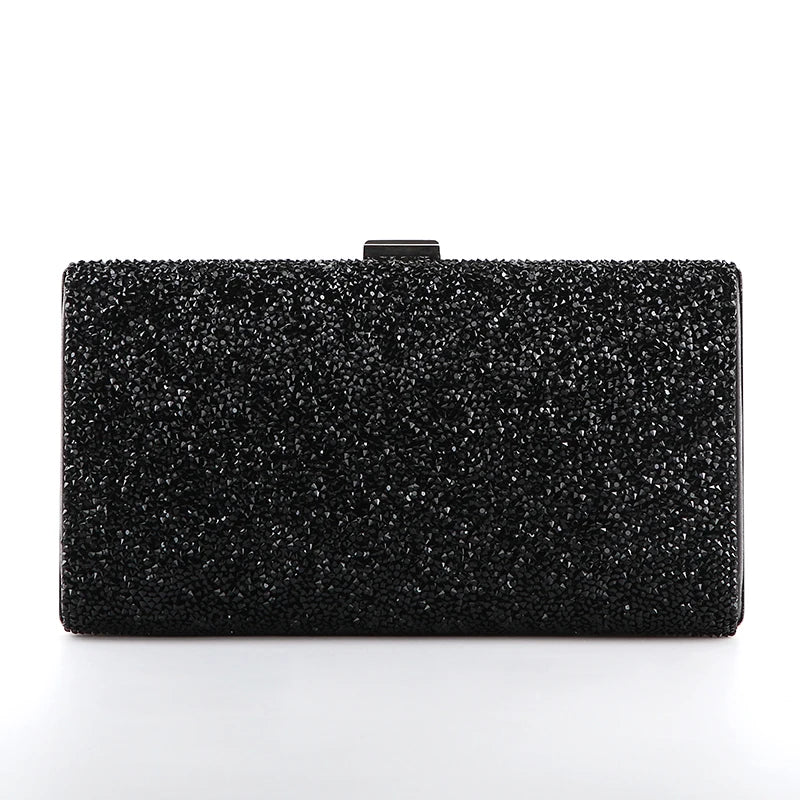 Diamond Sequin Chain Clutch