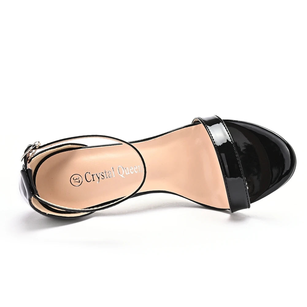 Crystal Spike Heel Sandals