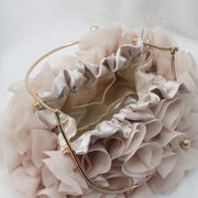 Champagne Floral Sequin Clutch