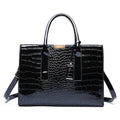Luxury Handbags Alligator Designer PU Patent Leather Crossbody Bag For Women Tote Retro Ladies Messegner Shoulder Bag Bolsa