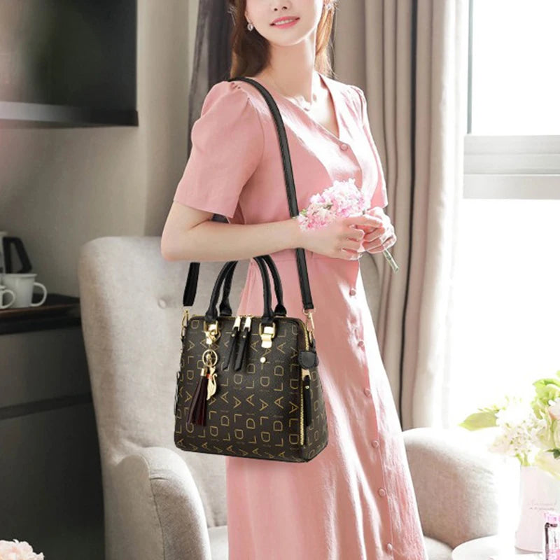 Tassel Letter Commuter Tote