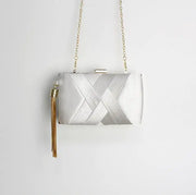 Metal Tassel Chain Clutch