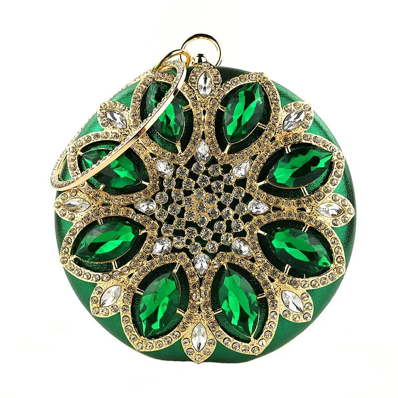 Crystal Round Evening Clutch