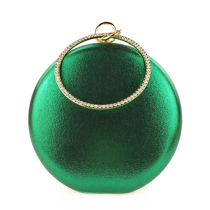 Crystal Round Evening Clutch