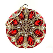Crystal Round Evening Clutch