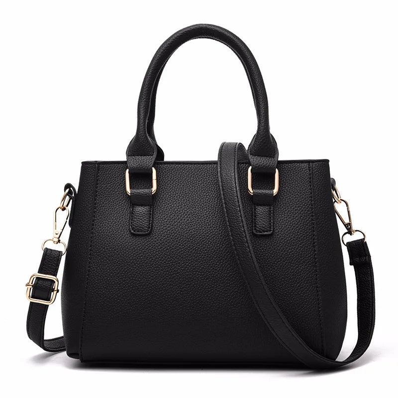 Fur Accent Satchel Bag