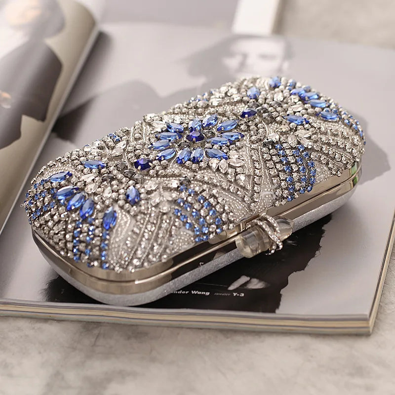 Crystal Chain Evening Clutch