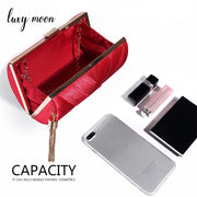 Metal Tassel Chain Clutch