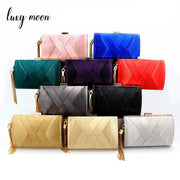 Metal Tassel Chain Clutch