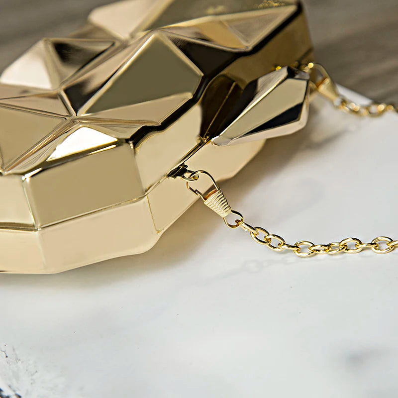 Geometric Acrylic Box Clutch