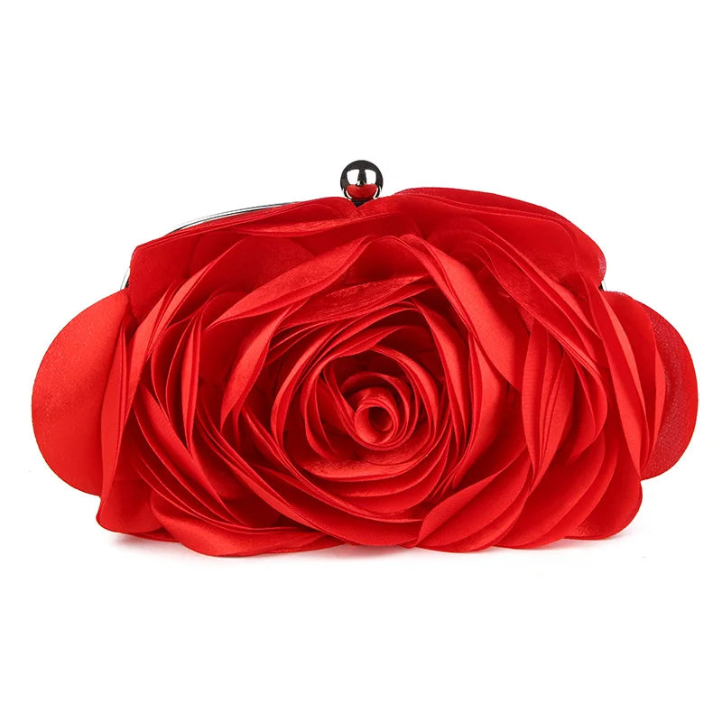 Floral Velour Bridal Clutch