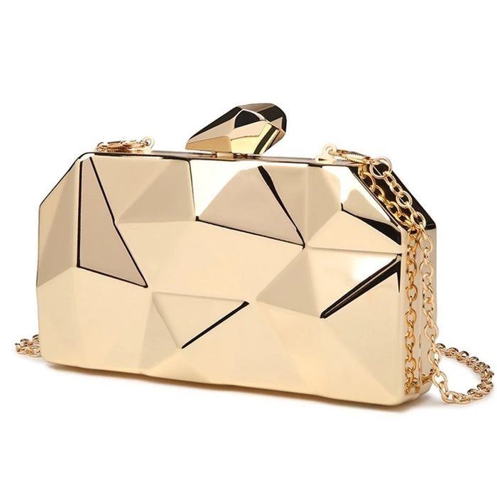 Geometric Acrylic Box Clutch