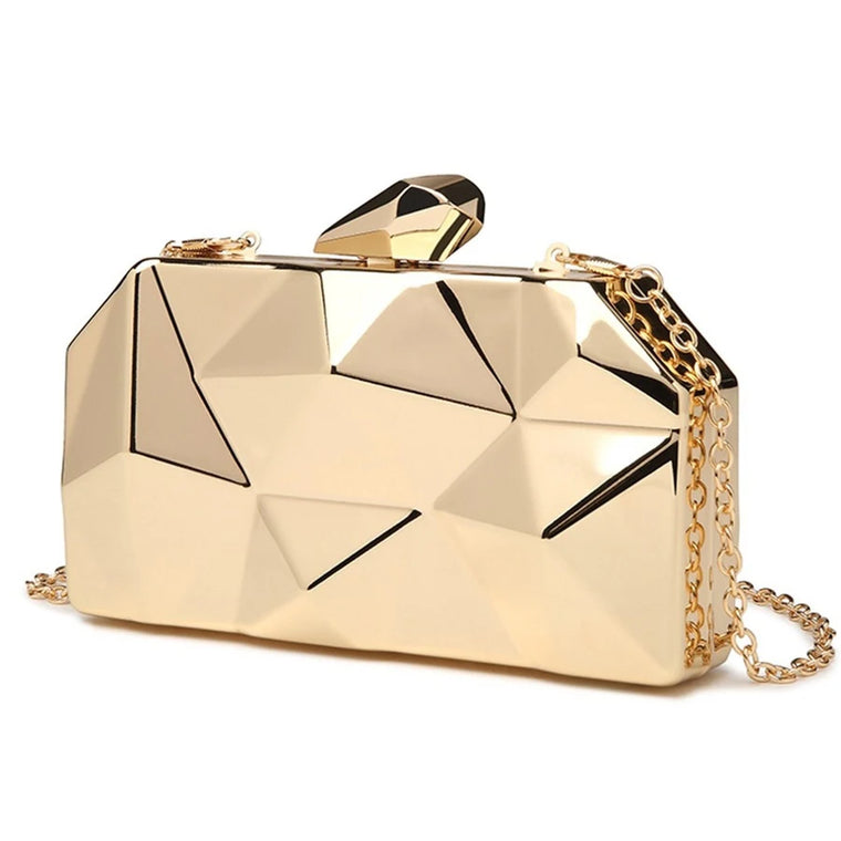 Geometric Acrylic Box Clutch