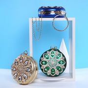 Crystal Round Evening Clutch
