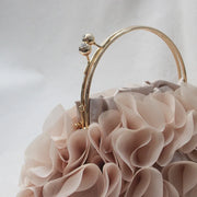 Champagne Floral Sequin Clutch