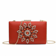 White Bridal Crystal Clutch