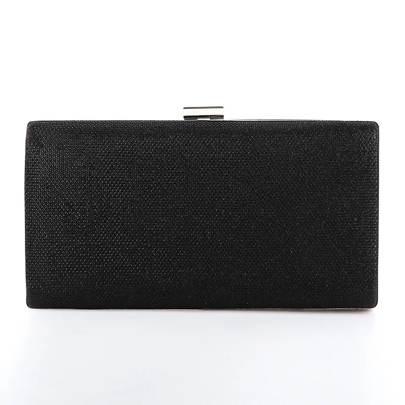 Diamond Sequin Chain Clutch