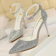 Rhinestone Stiletto Wedding Sandals