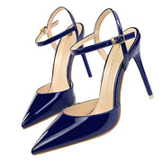 Patent Stiletto Evening Pumps