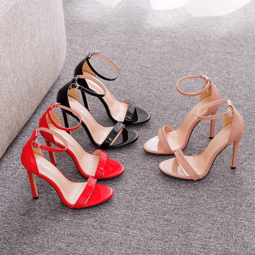 Crystal Spike Heel Sandals