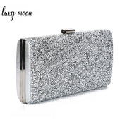 Diamond Sequin Chain Clutch