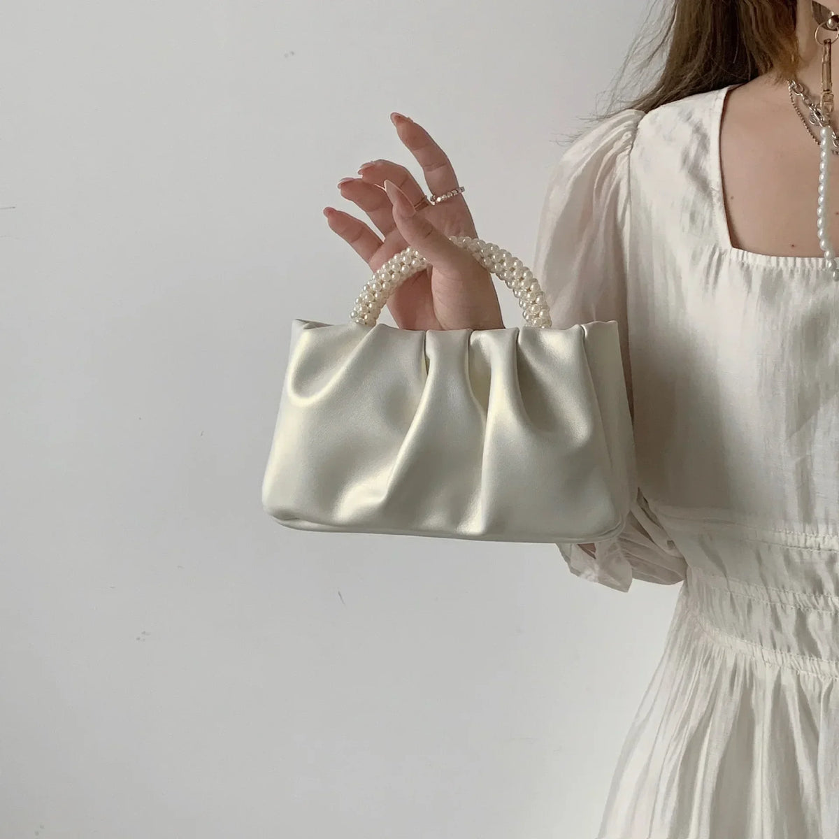 Pearl Handle Evening Clutch