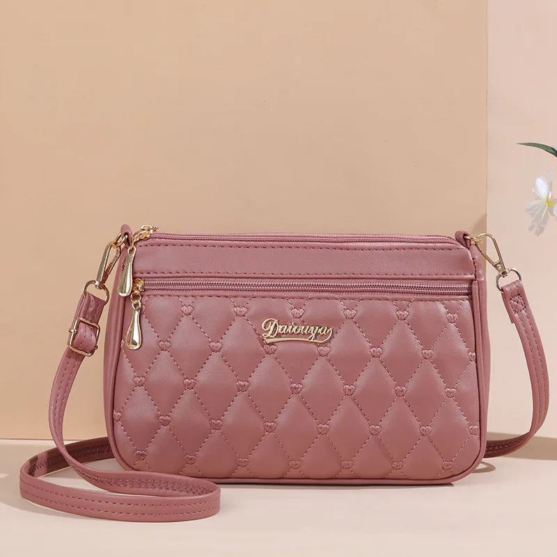 Fur Accent Satchel Bag