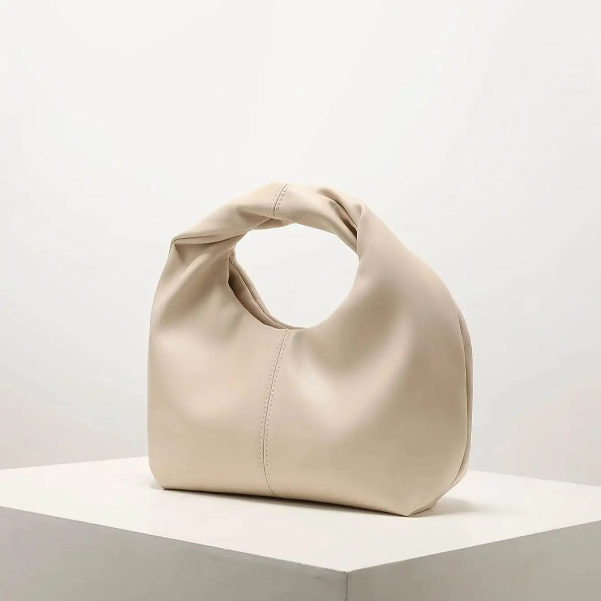 Ruched Twist Square Clutch