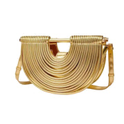 Handwoven Half Moon Handbag
