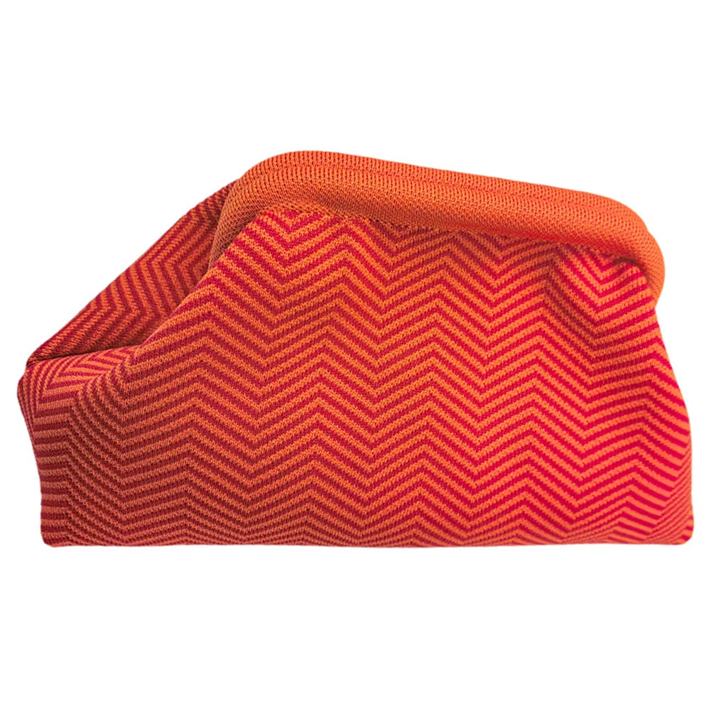 Crochet Ruched Shell Clutch