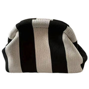 Crochet Ruched Shell Clutch