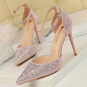 Rhinestone Stiletto Wedding Sandals