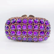Hollow Rhinestone Tassel Clutch