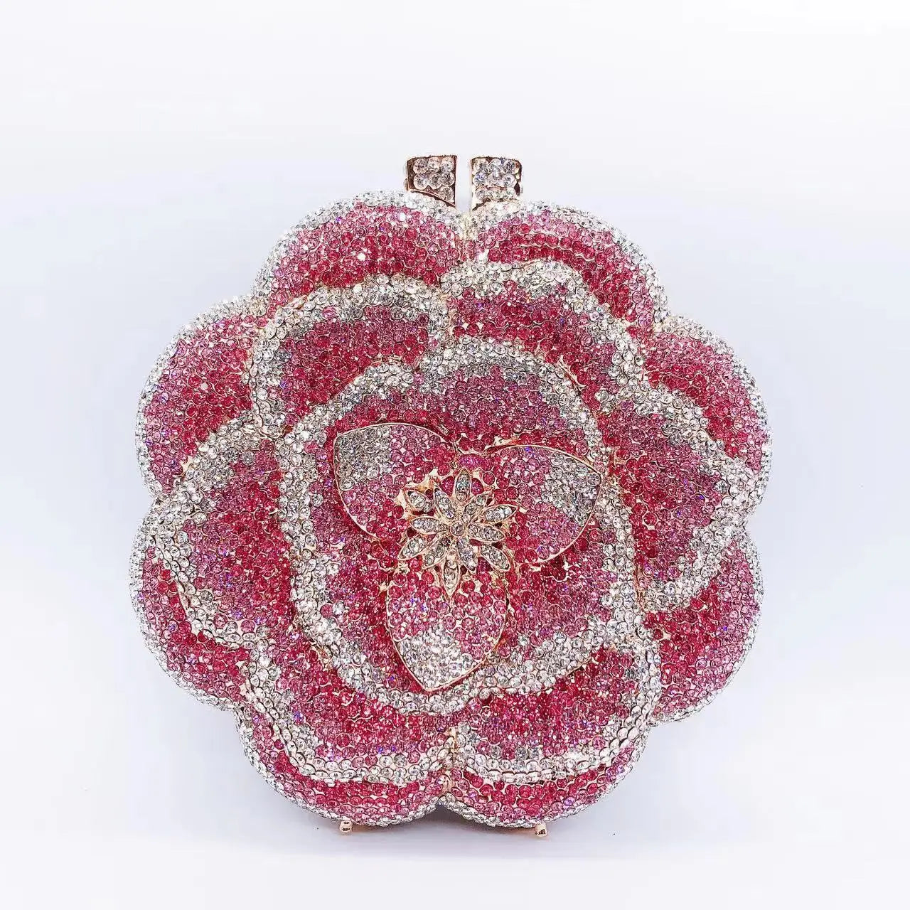 Hollow Rhinestone Tassel Clutch