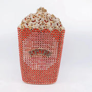 Hollow Rhinestone Tassel Clutch