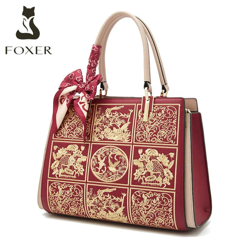 Scarf Accent Office Tote