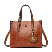 Three Layer Leather Tote