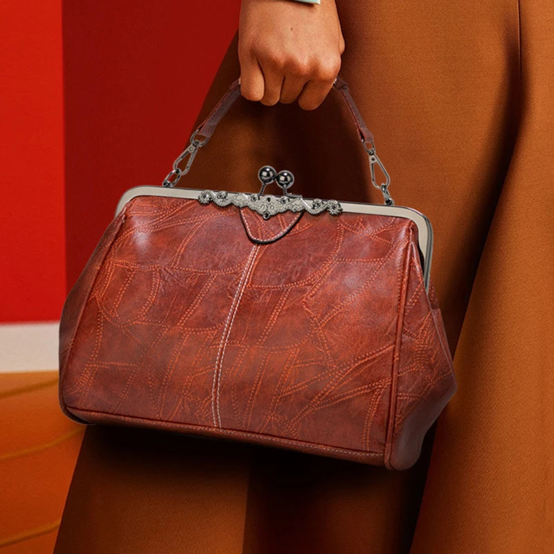 Clip Closure Hobo Bag
