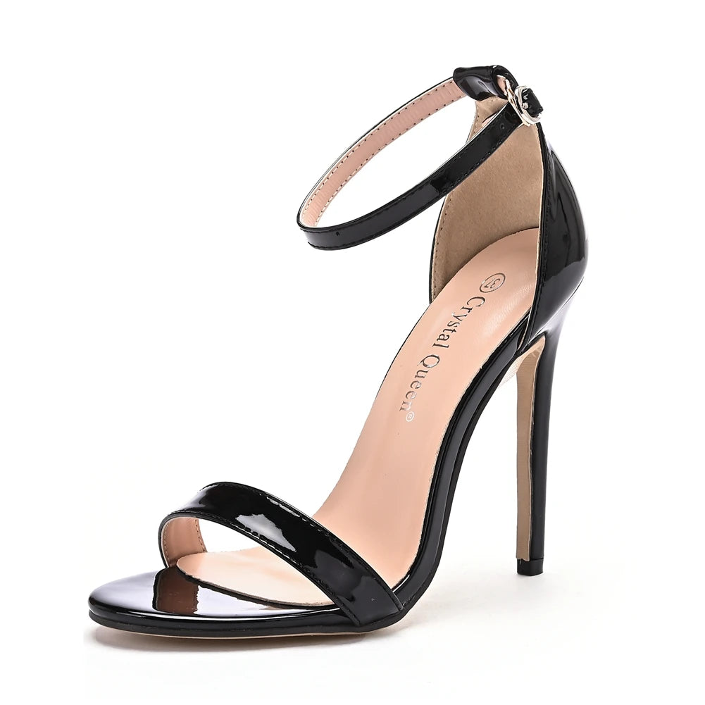 Crystal Spike Heel Sandals