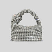 Crystal Knot Handle Clutch