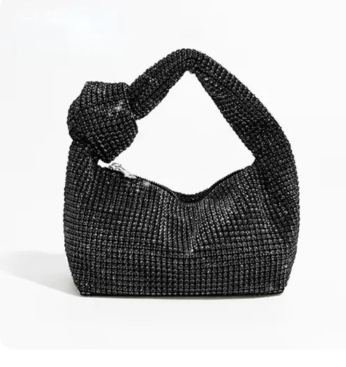 Crystal Knot Handle Clutch